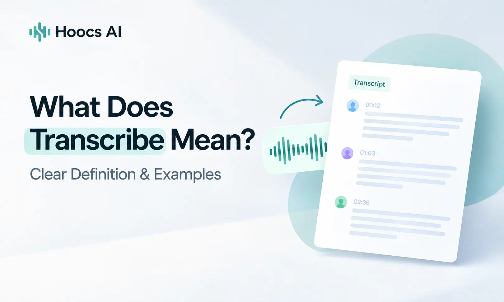 What Does Transcribe Mean