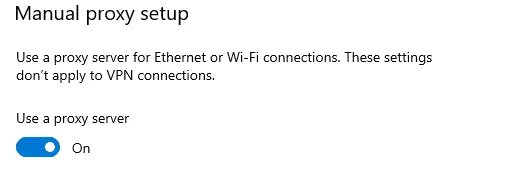 Windows Proxy Setting Manual Proxy Setup