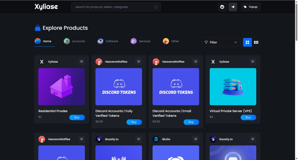 Xyliase Shop Homepage