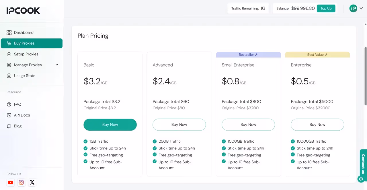 IPcook Pricing Plans