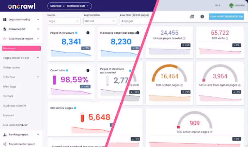 Oncrawl Web Crawl Tool