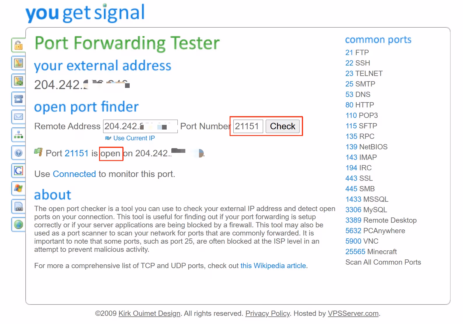 Port Forwarding Tester