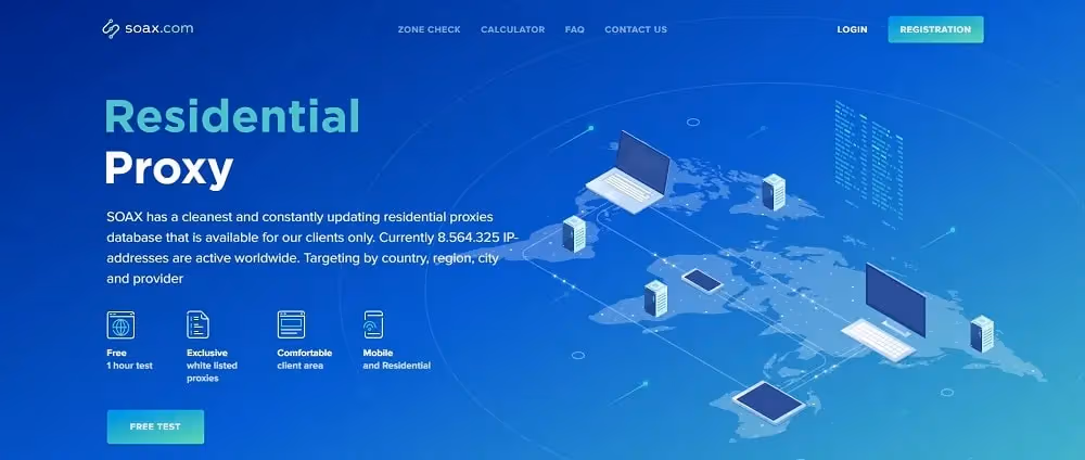 Soax official homepage