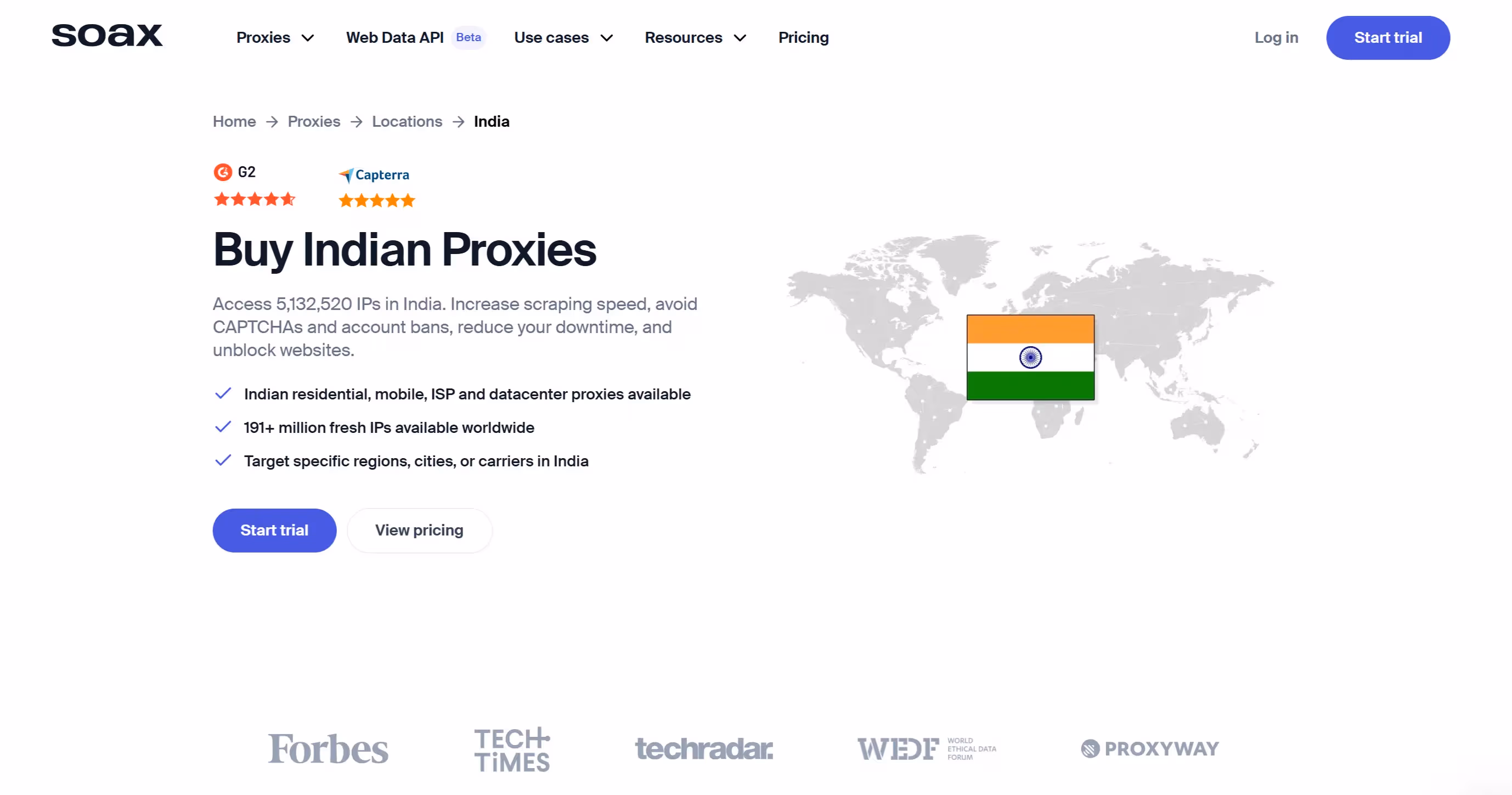 SOAX India Proxies