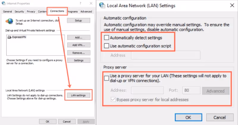 Use Control Panel on Windows