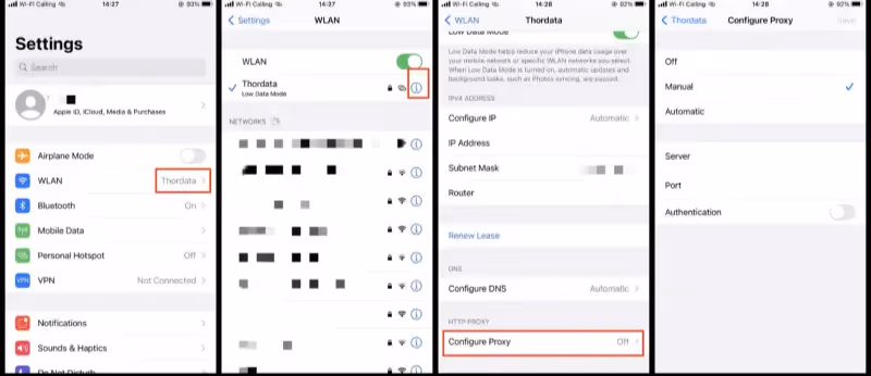 Use Residential Proxy on iPhone